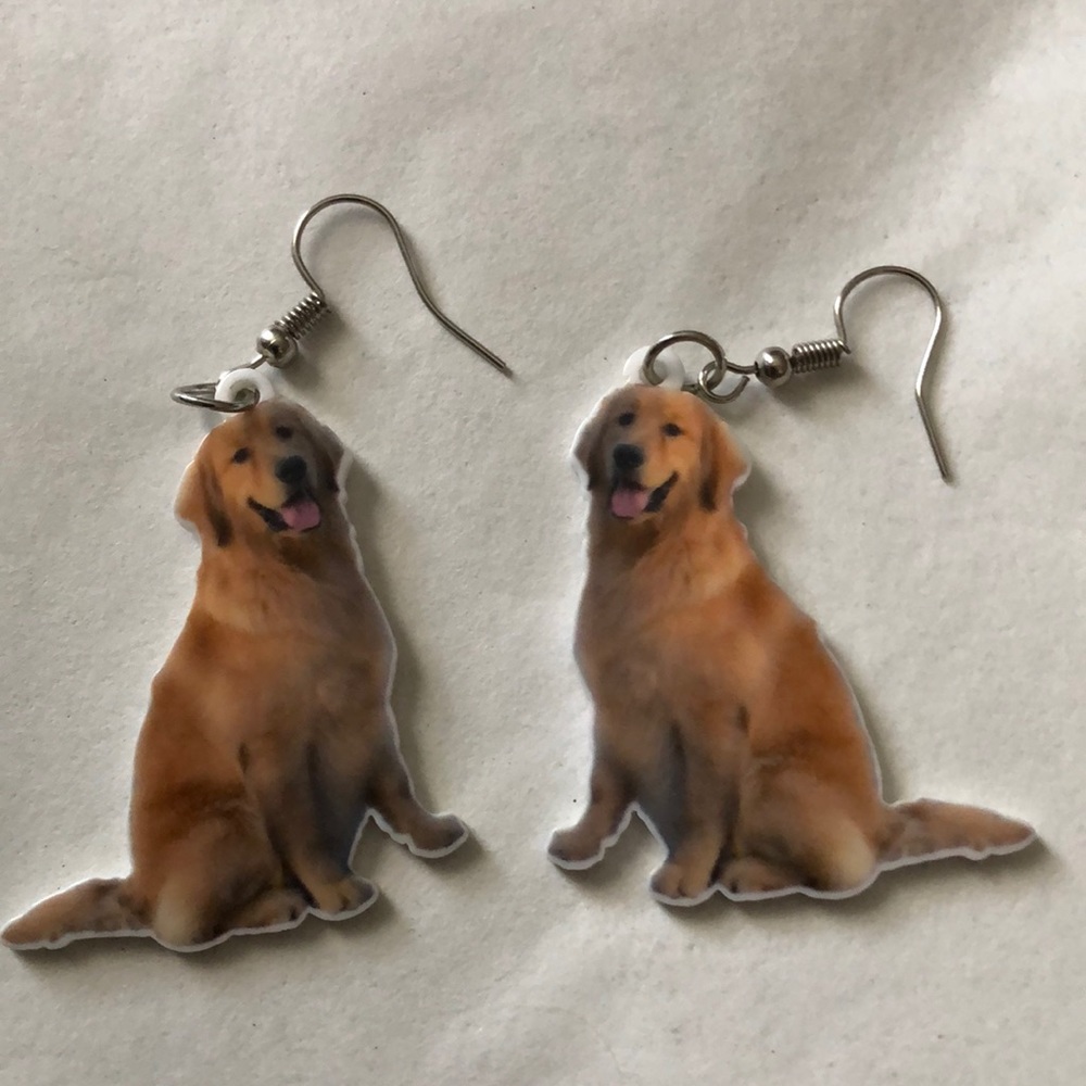 Great pierced dog earrings